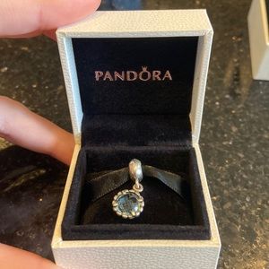 Light blue pandora dangling charm